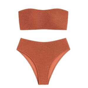 Zaful Textured Bikini Set